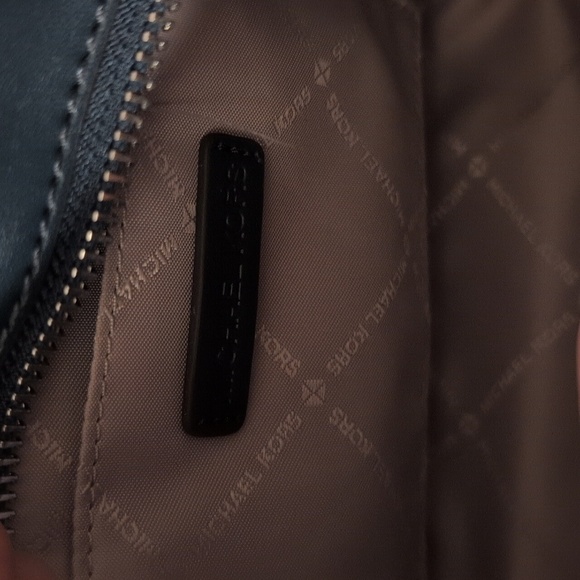 Michael Kors Jet Set Travel Small TZ Crossbody Bag Blue Handbag Purse - Picture 11 of 14